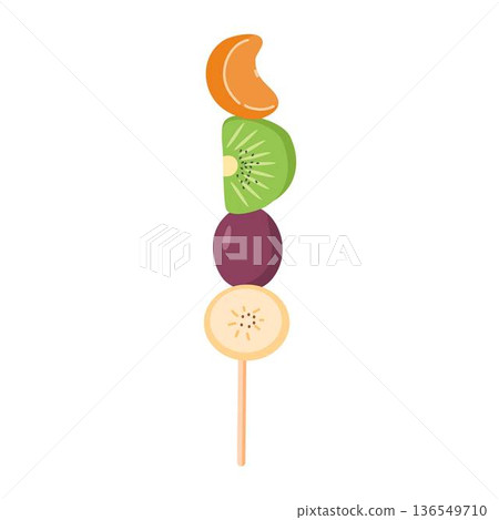 Fresh Fruit Skewer Snack Fresh Fruit Skewer Snack 136549710
