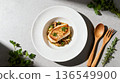 Rosemary-scented sauteed seafood and mushroom minestrone 136549900