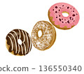 3 types of donuts 136550340