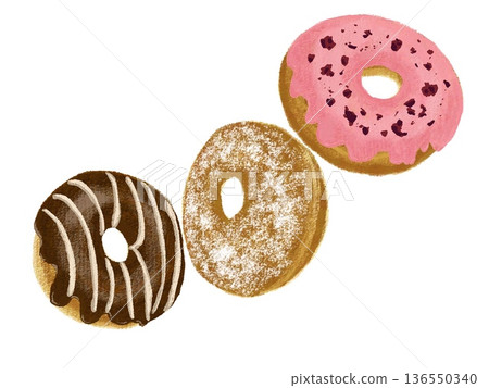 3種甜甜圈 136550340