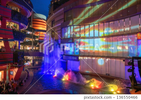 motion Fountain by screen of Gundam movie at Sun Plaza, Fukuoka motion Fountain by screen of Gundam movie at Sun Plaza, Fukuoka 136550466