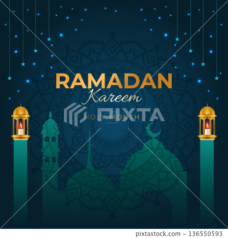 Holy ramadan karim poster design templates 136550593