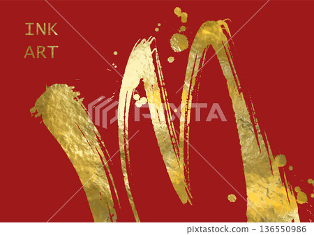 Vector Red and Gold Design illustration Vector Red and Gold Design illustration 136550986