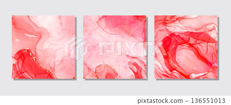 Abstract alcohol ink colors banner. Mixing paints. Abstract alcohol ink colors banner. Mixing paints. 136551013
