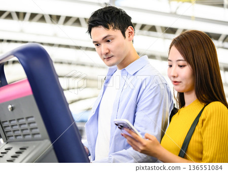 Check your ticket purchase at the station. Photo courtesy of Kansai International Airport (KIX) 136551084