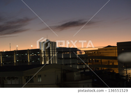 Scenery with factory 136551529