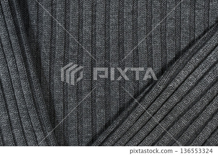 Ribbed hem seam closeup, cuff detail 136553324