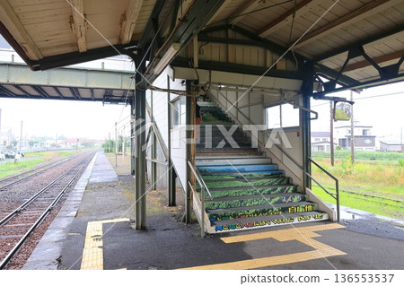 JR Hokkaido Hakodate Main Line: Scenery from the window of a local train from Otaru Station to Yoichi Station (Summer rain, 2023) 136553537