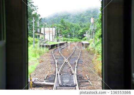 JR北海道函館本線:從餘市站到銀山站的普通列車車窗外景色(2023年夏雨) JR北海道函館本線:從餘市站到銀山站的普通列車車窗外景色(2023年夏雨) 136553866