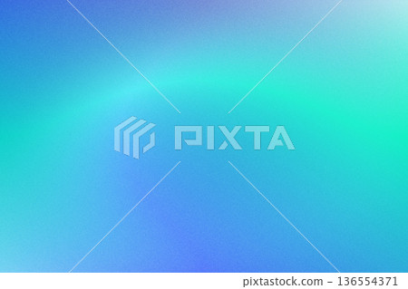 Smooth gradient shifting from blue to cyan with light grainy texture 136554371