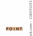 POINT letter block on white background - Simple and bright business material (5:4 vertical:4 horizontal) 136555253