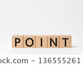 POINT letter block on white background - Simple and bright business material (4:5 vertical:5 horizontal) 136555261