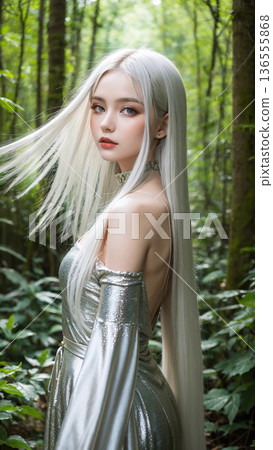 Beautiful woman portrait 136555868