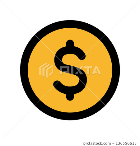 Dollar sign financial icon Dollar sign financial icon 136556613