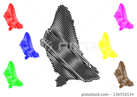 Bantayan island (Asia, Republic of the Philippines) map vector illustration, scribble sketch Bantayan map Bantayan island (Asia, Republic of the Philippines) map vector illustration, scribble sketch Bantayan map 136558154
