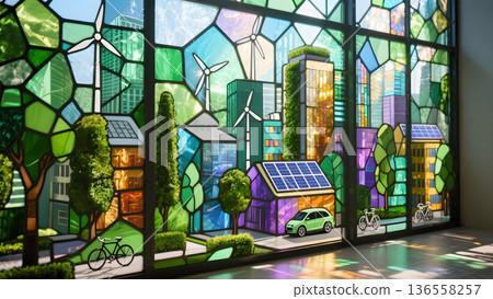 Diverse group of climate protesters holding signs calling for green energy investment and urgent climate action Diverse group of climate protesters holding signs calling for green energy investment and urgent climate action 136558257