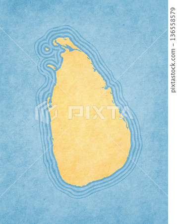 Map of Sri Lanka 136558579