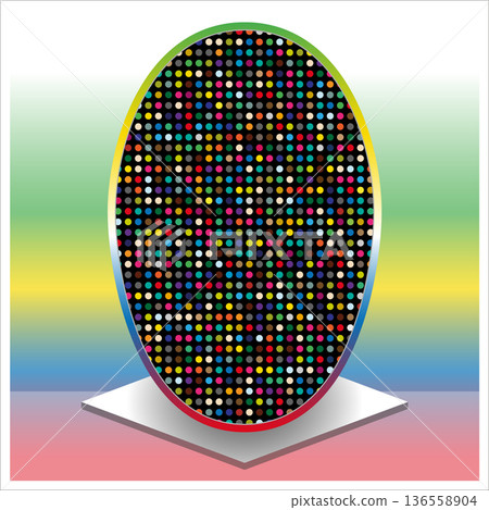 Easter illustration with an egg Easter illustration with an egg 136558904