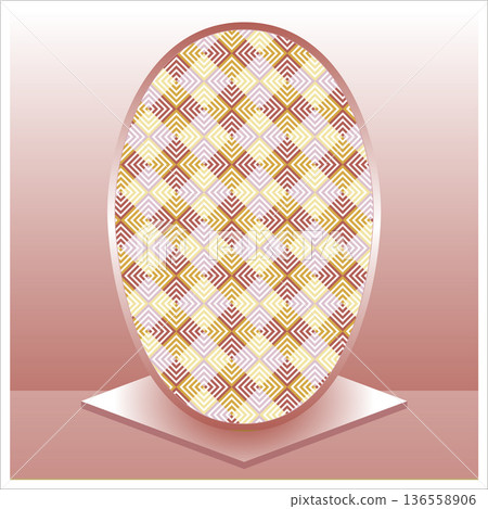 Easter illustration with an egg Easter illustration with an egg 136558906