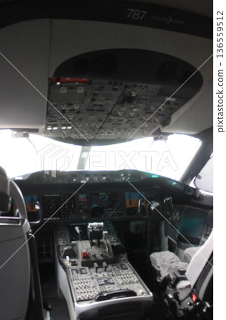 Airports and airplanes, luxury air travel in business class, JAL, ANA, Star Alliance 136559512