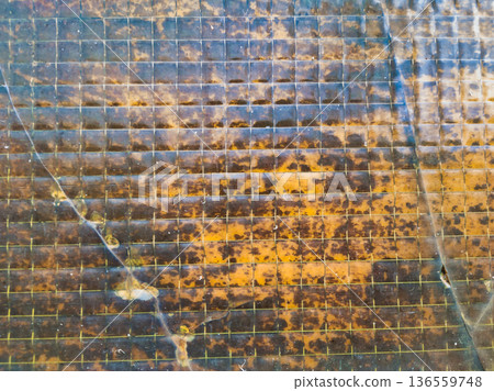 Budapest Industrial Texture of Old Reinforced Wire Glass with Internal Mesh Grid and Rusty Amber Stains and a Diagonal Crack at Pongratz Gergely ter Architectural Detail Background Pattern Art Budapest Industrial Texture of Old Reinforced Wire Glass with Internal Mesh Grid and Rusty Amber Stains and a Diagonal Crack at Pongratz Gergely ter Architectural Detail Background Pattern Art 136559748