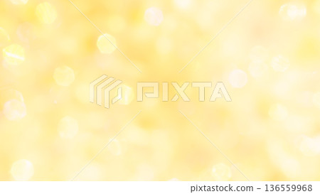 Sparkling yellow beads background - Light fairy tale 136559968