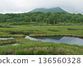 Scenery of the Shinsen-numa Natural Recreation Forest Pond, Shinsen-numa Wetland and the surrounding mountains and forests 136560328