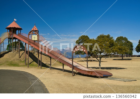 Kirishima Mountains and Kumaso Square R8 136560342