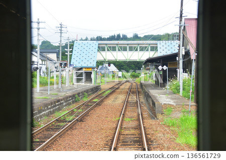 JR Hokkaido Hakodate Main Line: Scenery from the window of a local train from Kutchan Station to Konbu Station (Summer rain, 2023) JR Hokkaido Hakodate Main Line: Scenery from the window of a local train from Kutchan Station to Konbu Station (Summer rain, 2023) 136561729