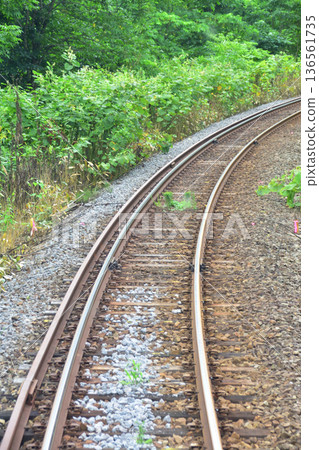 JR Hokkaido Hakodate Main Line: Scenery from the window of a local train from Kutchan Station to Konbu Station (Summer rain, 2023) JR Hokkaido Hakodate Main Line: Scenery from the window of a local train from Kutchan Station to Konbu Station (Summer rain, 2023) 136561735