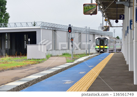 JR Hokkaido Hakodate Main Line: Scenery from the window of a local train from Kutchan Station to Konbu Station (Summer rain, 2023) JR Hokkaido Hakodate Main Line: Scenery from the window of a local train from Kutchan Station to Konbu Station (Summer rain, 2023) 136561749