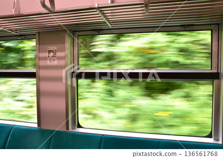 JR Hokkaido Hakodate Main Line: Scenery from the window of a local train from Kutchan Station to Konbu Station (Summer rain, 2023) JR Hokkaido Hakodate Main Line: Scenery from the window of a local train from Kutchan Station to Konbu Station (Summer rain, 2023) 136561768