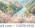 Plum Blossoms of Tsukigase Valley - Anime 136561936