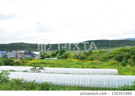 JR Hokkaido Hakodate Main Line: Scenery from the window of a local train from Konbu Station to Netsumi Station (Summer rain, 2023) JR Hokkaido Hakodate Main Line: Scenery from the window of a local train from Konbu Station to Netsumi Station (Summer rain, 2023) 136561986