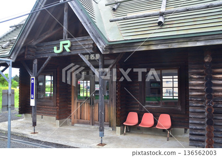 JR Hokkaido Hakodate Main Line: Scenery from the window of a local train from Konbu Station to Netsumi Station (Summer rain, 2023) 136562003