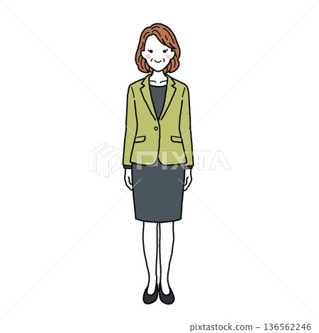 Middle-aged woman in a suit Middle-aged woman in a suit 136562246