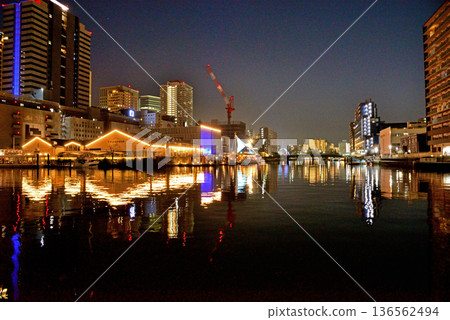 天王洲的迷人夜景 天王洲的迷人夜景 136562494