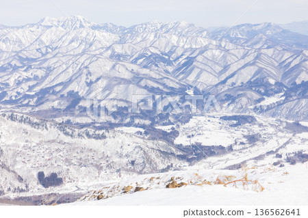 從長野縣白馬村八方尾根滑雪場眺望 136562641