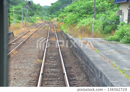 JR Hokkaido Hakodate Main Line: Scenery from the window of a local train from Neppin Station to Oshamanbe Station (Summer rain, 2023) JR Hokkaido Hakodate Main Line: Scenery from the window of a local train from Neppin Station to Oshamanbe Station (Summer rain, 2023) 136562729