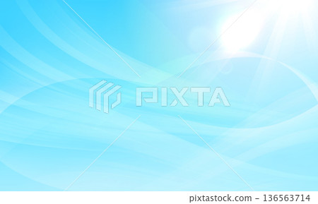 Blue sky and fresh air illustration 136563714