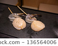 Scallop dish Seafood menu table photo 136564006