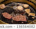 Grilled meat meal scene 136564082