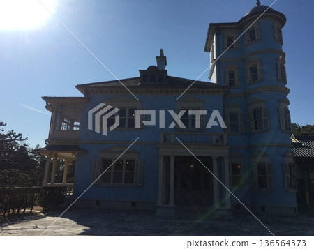 原古河庭園內的西式建築以及光影交錯的景觀 136564373