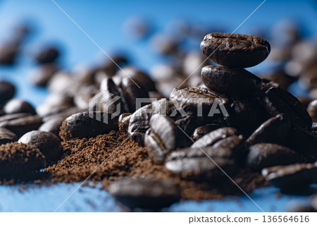 Roasted coffee beans Roasted coffee beans 136564616