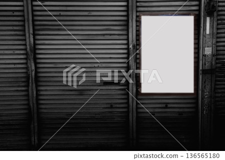 Shuttered shutter Shuttered shutter 136565180