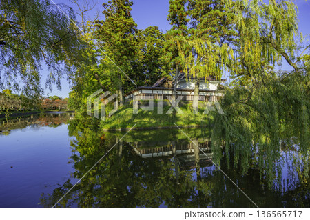 Tsuruoka Park, Tsurugaoka Castle Ruins, Tsuruoka Gokoku Shrine and Moat, Tsuruoka City, Yamagata Prefecture 136565717