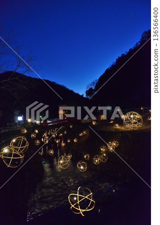 Illumination of Yuki Onsen, Yukicho, Saeki Ward, Hiroshima City, Hiroshima Prefecture 136566400