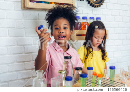 Girl is study in the Classroom. Girl is study in the Classroom. 136566426