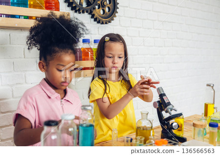 Girl is study in the Classroom. Back to school! Girl is study in the Classroom. Back to school! 136566563