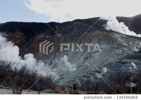 Sulfur in Owakudani, Hakone Sulfur in Owakudani, Hakone 136566868
